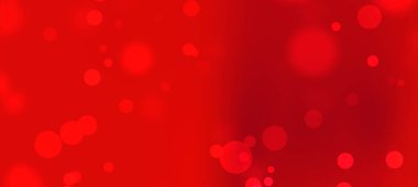 Yumuşak bokeh ışıklarıyla soyut kırmızı arkaplan canlı ve dinamik bir atmosfer yaratıyor
