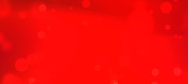 Yumuşak bokeh ışıkları olan soyut kırmızı arkaplan, tasarım kullanımı için canlı bir atmosfer yaratıyor