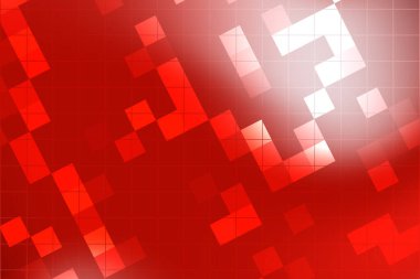 Değişen şekil ve eğimlere sahip soyut kırmızı geometrik desen, arka plan veya tasarımlar için uygundur