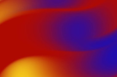 Kırmızı, turuncu ve mavi renkli soyut girdap desenleri dinamik bir arkaplan oluşturuyor