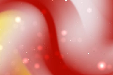 Kırmızı ve sarı soyut girdaplar yumuşak bokeh efektleriyle, rüya gibi bir arka plan ortamı yaratıyor.