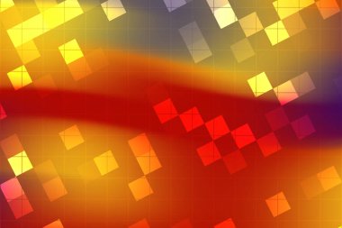 Renkli geometrik şekillere sahip soyut ve canlı bir arkaplan dinamik ve enerjik bir his yaratır.