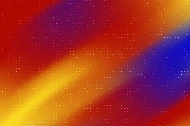 Sıcacık ve serin renklerle kusursuz bir şekilde harmanlanmış soyut, enerjik arkaplan