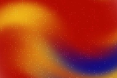 Soğuk tonlara karışan sıcak renklere sahip soyut, canlı bir gradyan arkaplan, dinamik bir görsel yaratıyor.