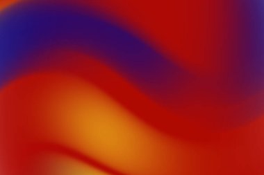 Kırmızı, turuncu ve mor renkli soyut ve canlı dalgalar dinamik bir zemin oluşturuyor.