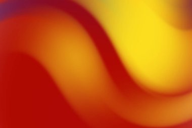 Kırmızı ve sarı soyut dalgalar harmanlanarak, tasarım için canlı bir zemin oluşturur.