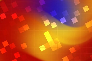 Geometrik şekiller ve gradyanlarla renkli soyut arkaplan dinamik bir görsel etki yaratıyor