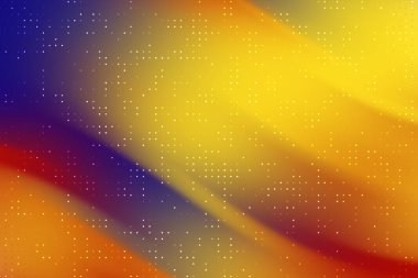 Turuncu, sarı ve mor renkli ince noktalı canlı ve soyut arkaplan