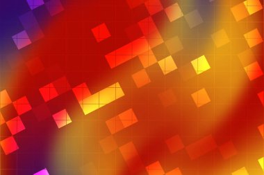 Renkli geometrik şekillerle harmanlanmış enerjik soyut arkaplan (1)