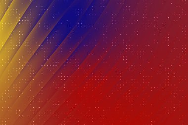 Mavi, sarı ve kırmızı köşegen eğimli canlı soyut arka plan, dinamik bir görsel etki yaratıyor.