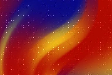 Parlak soyut renk girdabı kusursuz bir şekilde harmanlanarak hareket ve enerjiyi akla getiriyor.