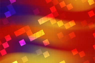 Geometrik şekiller ve gradyanlarla soyut renkli arkaplan canlı bir atmosfer yaratır (1)