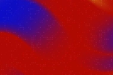 Kırmızı ve mavinin farklı tonlarına sahip soyut renkli bir arka plan, canlı bir atmosfer yaratıyor.