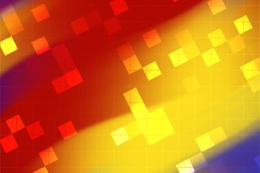 Geometrik şekilli soyut renkli arkaplan canlı bir görsel etki yaratıyor