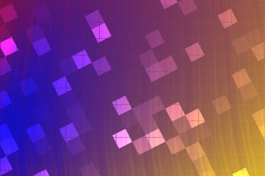 Canlı renkleri ve yumuşak gradyanlarıyla soyut geometrik desen dinamik bir görsel deneyim yaratıyor.