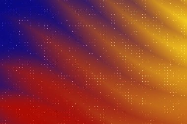 Soyut gradyan arkaplan mavi, turuncu ve sarı renkli yumuşak dokuları gösteriyor