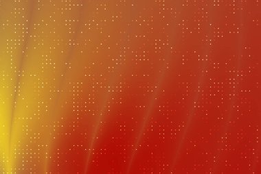 Kırmızı ve sarı sıcak tonlara sahip soyut gradyan arka plan, canlı bir atmosfer yaratıyor.