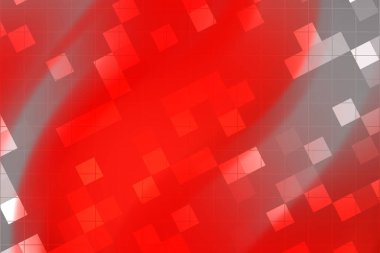 Dijital tasarım ve sunumlar için uygun pikselli desenlere sahip soyut kırmızı ve gri arkaplan