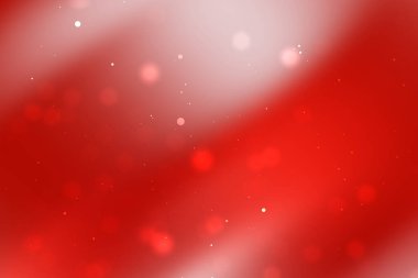 Yumuşak bokeh ışıkları olan soyut kırmızı ve beyaz arkaplan rüya gibi bir atmosfer yaratıyor (1)