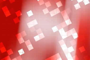 Yumuşak eğimli soyut kırmızı ve beyaz geometrik desen dinamik bir görsel etki yaratır