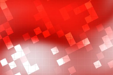 Yumuşak eğimli soyut kırmızı ve beyaz geometrik desen, arkaplan ve tasarım için ideal