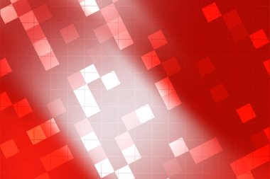 Geometrik şekiller ve gradyanlarla soyut kırmızı arkaplan dinamik bir görsel etki yaratır (1)