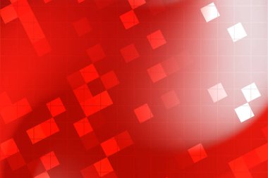 Geometrik şekilli soyut kırmızı arkaplan dinamik ve canlı bir görsel etki yaratır