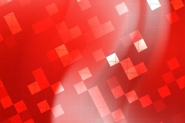Geometrik şekilli soyut kırmızı arkaplan dinamik ve modern bir görsel efekt yaratıyor