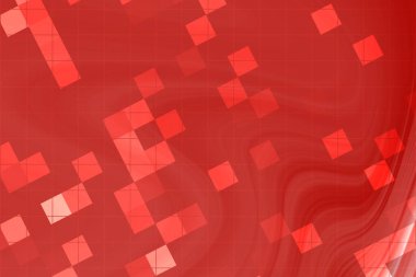 Geometrik şekilli soyut kırmızı arkaplan dinamik bir görsel efekt yaratır