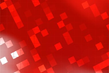 Geometrik şekilli soyut kırmızı arkaplan canlı ve dinamik bir görsel efekt oluşturur (1)