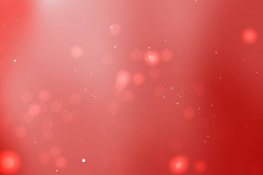 Yumuşak bokeh ışıkları olan soyut kırmızı arkaplan sıcak, davetkar bir atmosfer yaratıyor