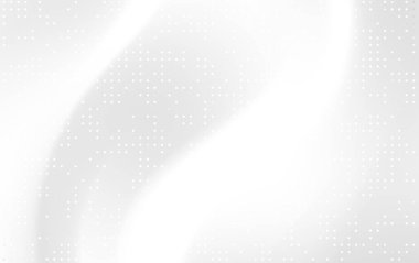 Yumuşak kıvrımlı ve noktalı desenli soyut beyaz arkaplan, modern tasarım projeleri için ideal