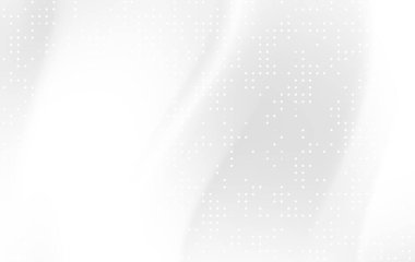 Yumuşak akış çizgileriyle soyut beyaz arkaplan ve tasarım kullanımı için ince noktalı desenler