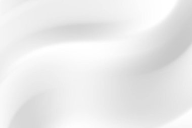 Soyut beyaz dalgalar pürüzsüz, akıcı bir doku yaratıyor, sakinlik ve zarafet hissi uyandırıyor.