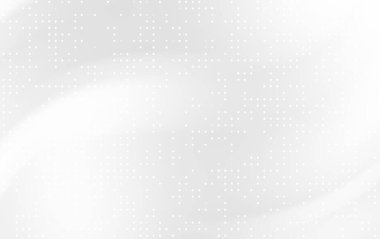 Modern tasarım kullanımı için uygun, yumuşak beyaz eğriler ve noktalı desenlere sahip soyut arkaplan