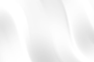 Soyut akışkan beyaz dalgalar modern tasarım için ideal pürüzsüz ve sakin bir arkaplan oluşturuyor