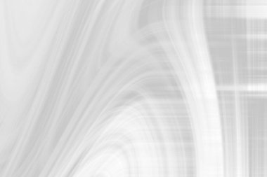 Yumuşak eğimli soyut gri ve beyaz dalga desenleri tasarım için sakin bir arkaplan oluşturur