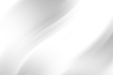 Soyut beyaz ve gri akış dalgaları ince eğimlerle pürüzsüz ve modern bir zemin oluşturur