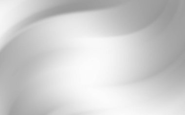 Akan kıvrımlarla soyut, yumuşak gri arka plan, sakin ve modern bir atmosfer yaratıyor.