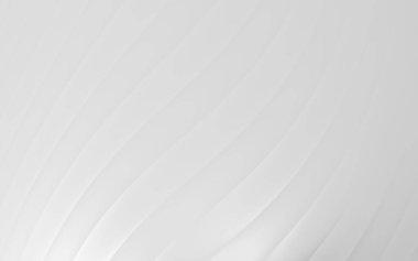 Yumuşak kıvrımlı ve dalgalı soyut beyaz zemin, sakin ve minimalist bir atmosfer yaratıyor.