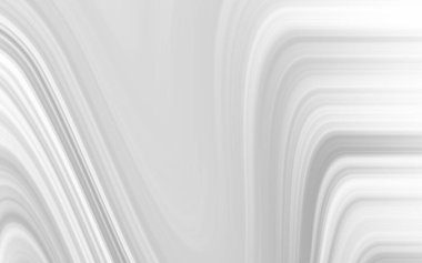 Soyut gri ve beyaz dalga deseni arka planlar için pürüzsüz, akışkan bir doku oluşturur