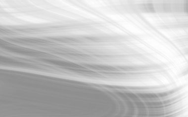 Düzgün akış çizgileriyle soyut gri dalga deseni hareket ve derinlik hissi yaratıyor