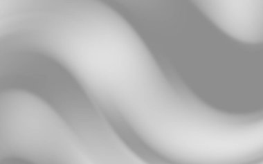 Soyut gri dalgalar yumuşak gradyan ve dokularla pürüzsüz, akışkan bir zemin oluşturuyor