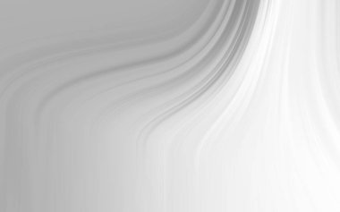 Akan eğrilerle soyut monokrom arkaplan, sakin ve modern bir atmosfer yaratıyor