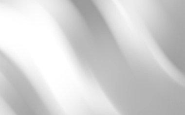 Yumuşak gri tonlarda soyut pürüzsüz dalgalar, tasarım kullanımı için sakin bir arkaplan oluşturur