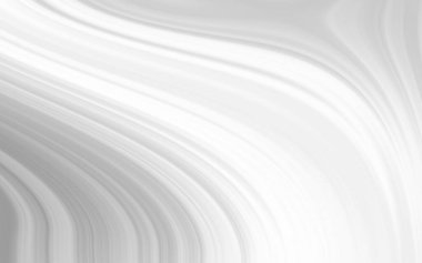 Sanatsal veya ticari kullanım için pürüzsüz akış çizgileri olan soyut beyaz ve gri dalga arkaplan tasarımı