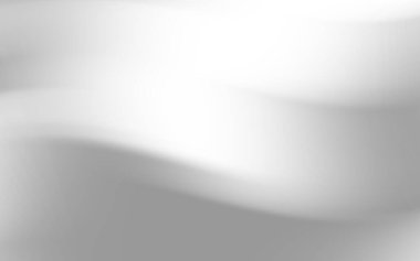 Gri tonlarında pürüzsüz eğimleri olan yumuşak, akışkan soyut arkaplan tasarım kullanımı için ideal