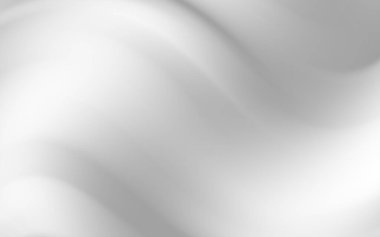 Yumuşak, akan soyut gri ve beyaz dalgalar tasarım kullanımı için sakin bir arkaplan oluşturuyor