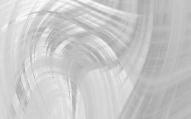 Gri tonlarda soyut akış çizgileri hareket ve derinlik hissi yaratır.