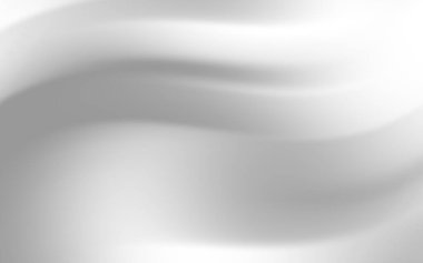 Açık gri ve beyaz soyut akış dalgaları, çeşitli kullanımlar için sakin bir arkaplan oluşturur